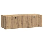 vidaXL Meuble TV mural 98 x 41 x 30 cm Chêne artisanal