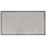 vidaXL Tapis d'extérieur gris et blanc 80x150 cm design réversible