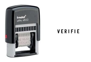 tampon à formules Printy 4822  pour comptabilité (FR) TRODAT