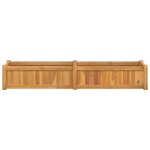vidaXL Lit surélevé 150x30x25 cm bois massif de teck