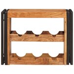 vidaXL Étagère à vin Marron 100 x 45 x 33 cm Bois d'Acacia Massif