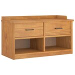 vidaXL Banc de couloir SANDNES 87x40x50 cm bois de pin massif