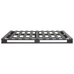vidaXL Cadre de lit de palette sans matelas gris 200x200cm bois massif