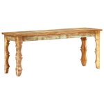 vidaXL Banc 110 x 35 x 45 cm Bois de récupération massif