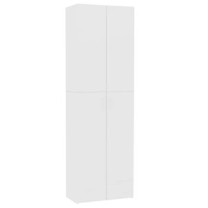 vidaXL Armoire de bureau Blanc 60 x 32 x 190 cm Bois d'ingénierie