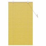 vidaXL Stores et Rideaux de fenêtre Autre Jaune Bambou