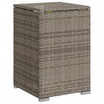 vidaXL Table de couverture de bouteille de propane gris 40x40x60 cm