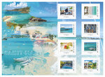 Collector 8 timbres - Bienvenue à Saint Martin - Lettre Verte