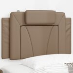 vidaXL Coussin de tête de lit cappuccino 80 cm similicuir