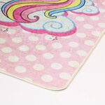 Tapis enfant LICORNE SWEET 80 x 150 cm - Rose