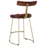 vidaXL Tabourets de bar lot de 2 49x43x79 cm bois de manguier massif