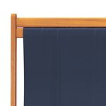 vidaXL Chaises de plage pliables lot de 2 bleu tissu