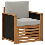 vidaXL Sofa de milieu extérieur Naturel
