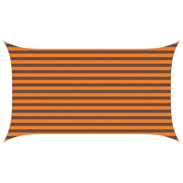 vidaXL Voile d'ombre Orange et marron 2 x 3 5 m 100   polyester Oxford