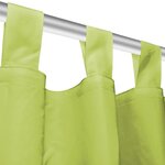 vidaXL Rideau occultant avec boucles 2 Pièces 140 x 175 cm Vert