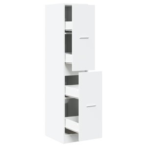 vidaXL Armoire d'apothicaire blanche 30 x 41 x 144 5 cm Bois d'ingénierie