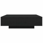 vidaXL Table basse Chêne noir 100 x 100 x 31 cm Bois d'ingénierie