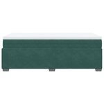 vidaXL Sommier à lattes de lit et matelas Vert foncé 80x200 cm Velours