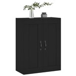 vidaXL Armoire murale noir 69 5x34x90 cm bois d'ingénierie