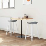 vidaXL Chaises de salle à manger 2 Pièces Blanc 46 x 37 x 63 cm