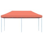 vidaXL Tente réception pliable escamotable terre cuite 580x292x315 cm