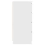 vidaXL Buffet avec tiroirs blanc 37 5x35x99 cm bois d'ingénierie