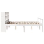 vidaXL Lit bibliothèque sans matelas blanc 180x200 cm bois pin massif