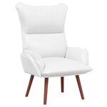Fauteuil relaxant vidaXL en faux cuir blanc