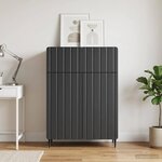vidaXL Buffet Noir 66 x 34 5 x 92 cm Bois d'ingénierie