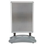 Tectake Panneau publicitaire double face A1 avec base lestable
