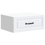 vidaXL Cabinet de chevet mural 2 Pièces Blanc 49 x 34 5 x 20 cm
