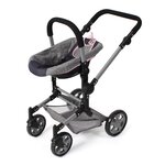 Bayer Chic 2000 712-26 - Siège auto pour poupée avec adaptateur Jeans gris-marine