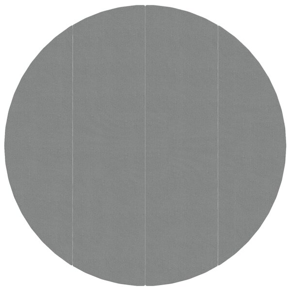 vidaXL Bâche de piscine gris clair Ø428 cm géotextile polyester