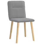 vidaXL Chaises à manger lot de 2 gris clair tissu