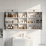 vidaXL Ensemble de Meubles de Salle de Bain 3 Pièces 116 x 16 x 62 5 cm