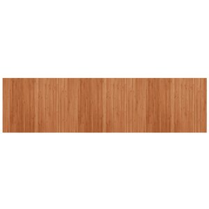 vidaXL Tapis rectangulaire marron 80x300 cm bambou