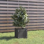 vidaXL Jardinière d'extérieur Gris 31x31x31 cm Bois de pin massif