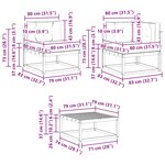 vidaXL Ensemble de canapés d'extérieur 8 Pièces Naturel et Beige