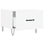 vidaXL Tables basses 2 Pièces blanc 50x50x40 cm bois d'ingénierie