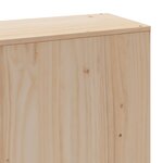 vidaXL Lit bibliothèque sans matelas 200x200 cm bois massif de pin