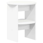 vidaXL Meuble d'appoint 2 pc Blanc Ø40 x 50 cm Bois d’ingénierie