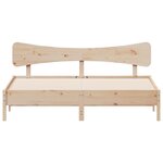 vidaXL Cadre de lit sans matelas 200x200 cm bois massif de pin