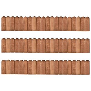 vidaXL Rouleaux de bordure 3 Pièces 120 cm bois de pin imprégné