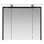 vidaXL Armoire Miroir de Salle de Bain Chêne noir 73 5 x 16 x 62 5 cm