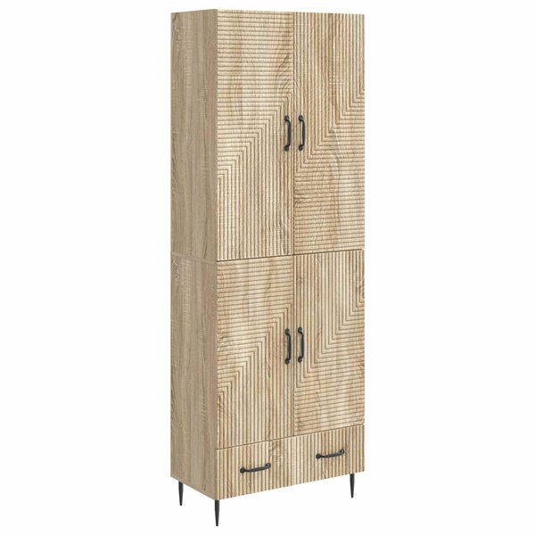 vidaXL Ensemble de Meubles 2 Pièces 66 x 34 5 x 95 cm Bois d'ingénierie