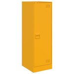 vidaXL Buffet jaune moutarde 34 5x39x107 cm acier