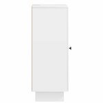 vidaXL Buffet Blanc brillant 33 x 34 5 x 90 cm Bois d'ingénierie
