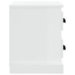 vidaXL Table de chevet blanc 60x35 5x45 cm