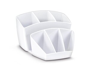 Pro Multipot Gloss 6 compartiments + 2 espace - Dim. L14,3 x H9,3 x P15,8 cm coloris blan... CEP