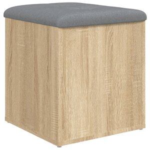 vidaXL Banc de rangement chêne sonoma 42x42x45 cm bois d'ingénierie
